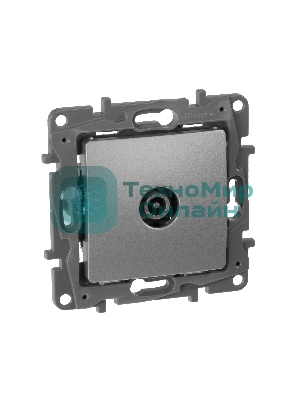 Розетка телевизионная TV - оконечная - 5 дБ - 5-862 мГц - Etika - алюминий