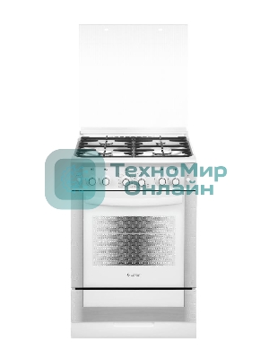 Плита газовая Gefest ПГ 6300-02 0040 белый, конфорок 4 шт, духовка 52 л, 60 см x 85 см x 60 см