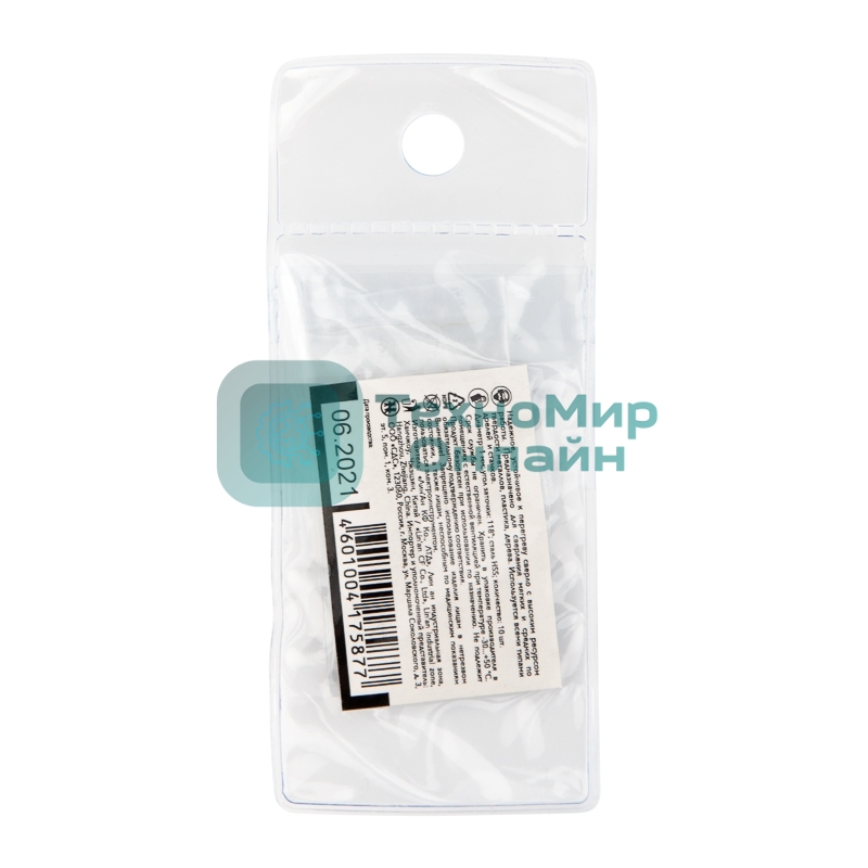 Сверло по металлу Kranz 1,0х34х12 мм HSS (10 шт. в упаковке) DIN 338