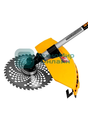 Триммер бензиновый Denzel DT 43S 43см3 2.5 лс. разъемная штанга состоит из 2 частей