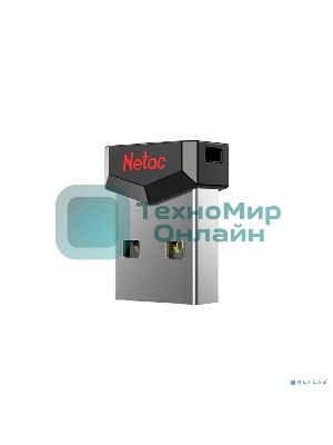 Флешка USB Netac UM81 (NT03UM81N-032G-20BK), 32Gb, USB 2.0, R/W 30/10, черный/красный