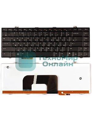 Клавиатура для ноутбука Dell Studio 14 14z 1440 1450 1457 черная с подсветкой