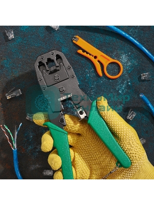 Кримпер Rexant HT-200 для обжима 8P8C, 6P6C, 4P4C, заделка витой пары