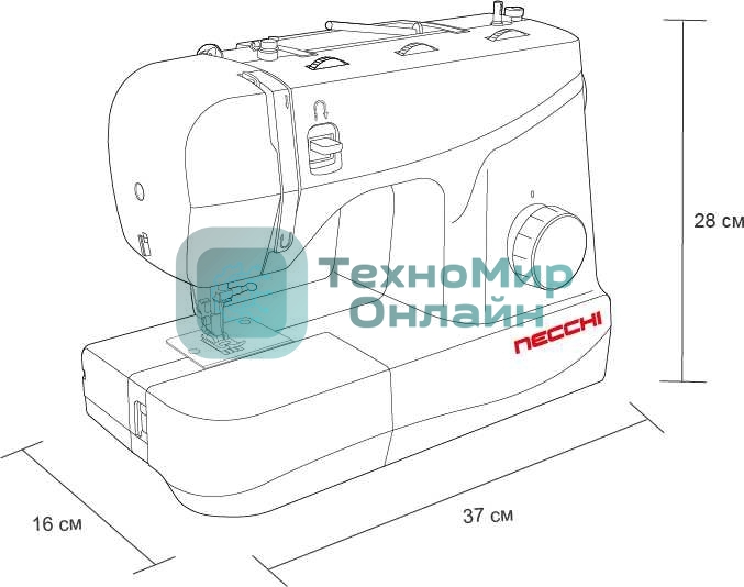 Швейная машина Necchi 4323 А белый