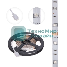 Лента светодиодная 3 м 12 В 3030 RGb IP23 30 LED/м для БП с клеммами LAMPER