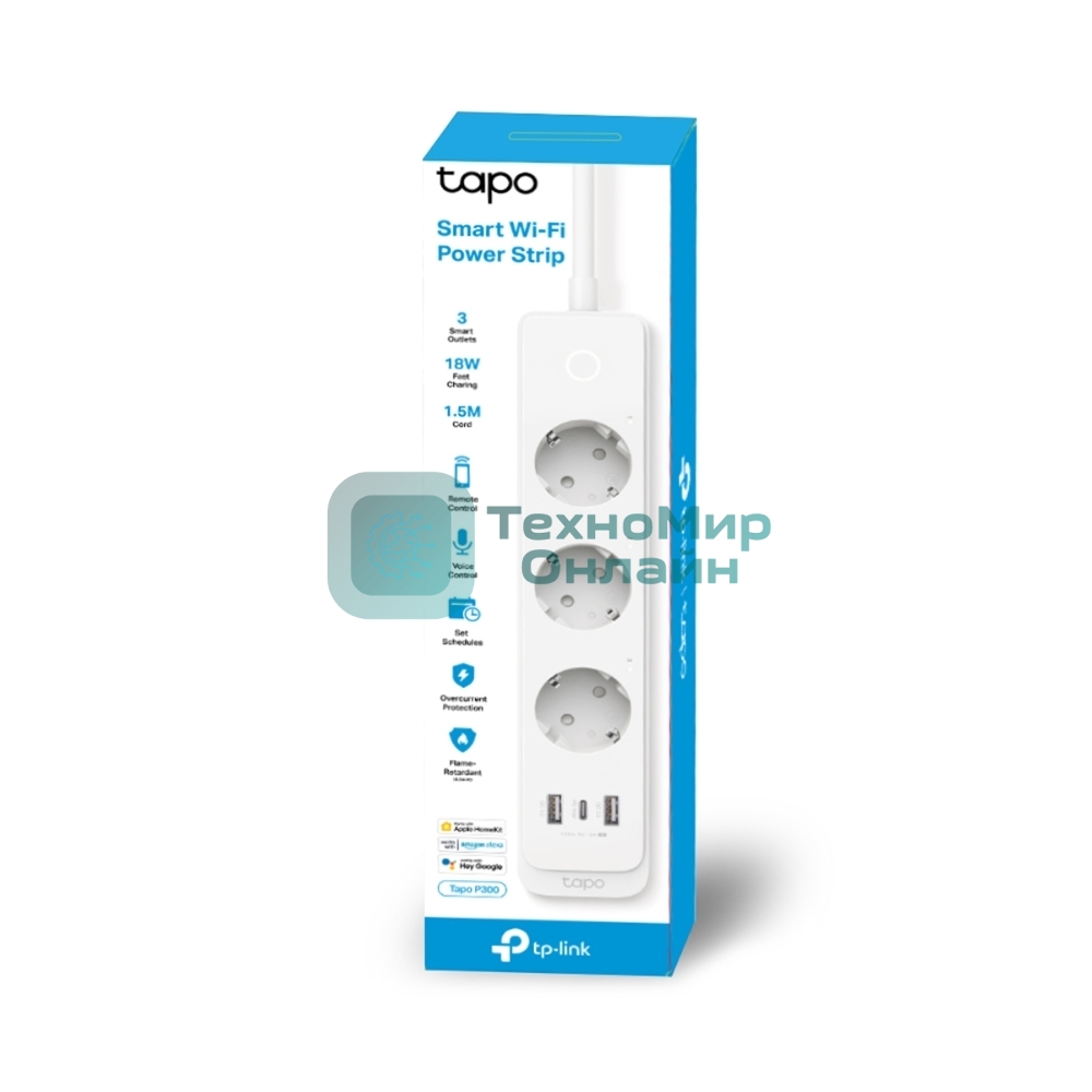 Умный сетевой фильтр TP-Link Tapo P300