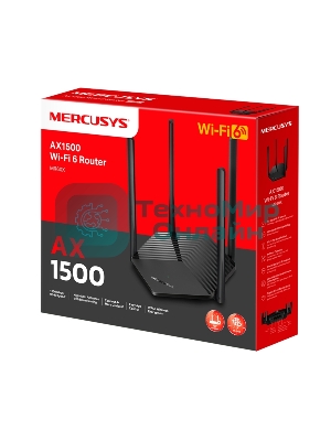 Двухдиапазонный Wi-Fi роутер Mercusys MR60X AX1500