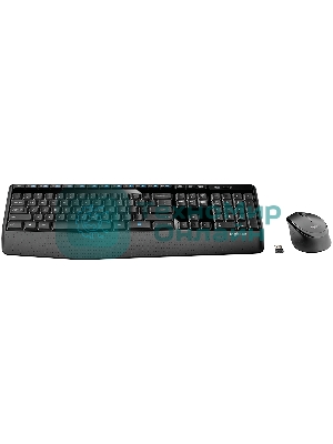 Комплект клавиатура+мышь Logitech MK345 беспроводной, USB, 1000 DPI, чёрный/серый