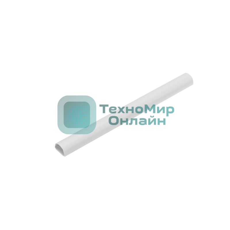 Кабель-канал полукруглый усиленный Rexant 13х30 мм, белый (40 м/уп)