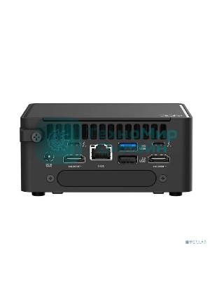 Платформа системного блока Nettop ASUS NUC Model: NUC15CRH, Intel Core 3 Processor 100U, 2xDDR5-5600 SO-DIMM supp, Intel Graphics, Wi-Fi 7, BT v5.4, 3xUSB 3.2 Gen2, 1xUSB 2.0, 1xUSB 3.2 Gen2 Type-C + 2xT-bolt (incl. DP 2.1 and USB4), 2xHDMI 2.1, 1xRJ45 LAN, 1xDC-in, Supp:128Gb~8TB M.2 2280 NVMePCIe5.0 x 4 SSD or 128Gb~8TB M.2 2280 NVMePCIe4.0x4 SSD+128Gb~2TB M.2 2242 NVMePCIe4.0x4 SSD, 19VDC, 6.32A, 120W Adapter, W/O OS, ASUS LOGO, черный
