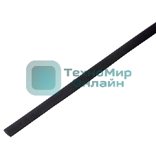 Термоусадочная трубка PROconnect 20/10 мм, черная, упаковка 10 шт. по 1 м