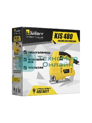 Лобзик электрический KOLNER KJS 480 480 Вт, частота ходов 3000 ход/мин