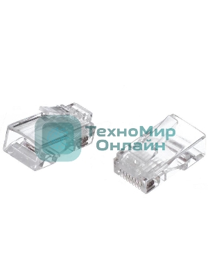 Коннекторы RJ-45 (8P8C) для UTP кабеля 6кат. (упаковка 100 шт.)