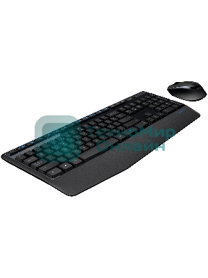 Комплект клавиатура+мышь Logitech MK345 беспроводной, USB, 1000 DPI, чёрный/серый