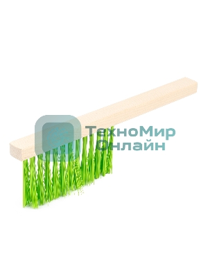Щетка-сметка 3-рядная Сибртех 280 мм, деревянная ручка