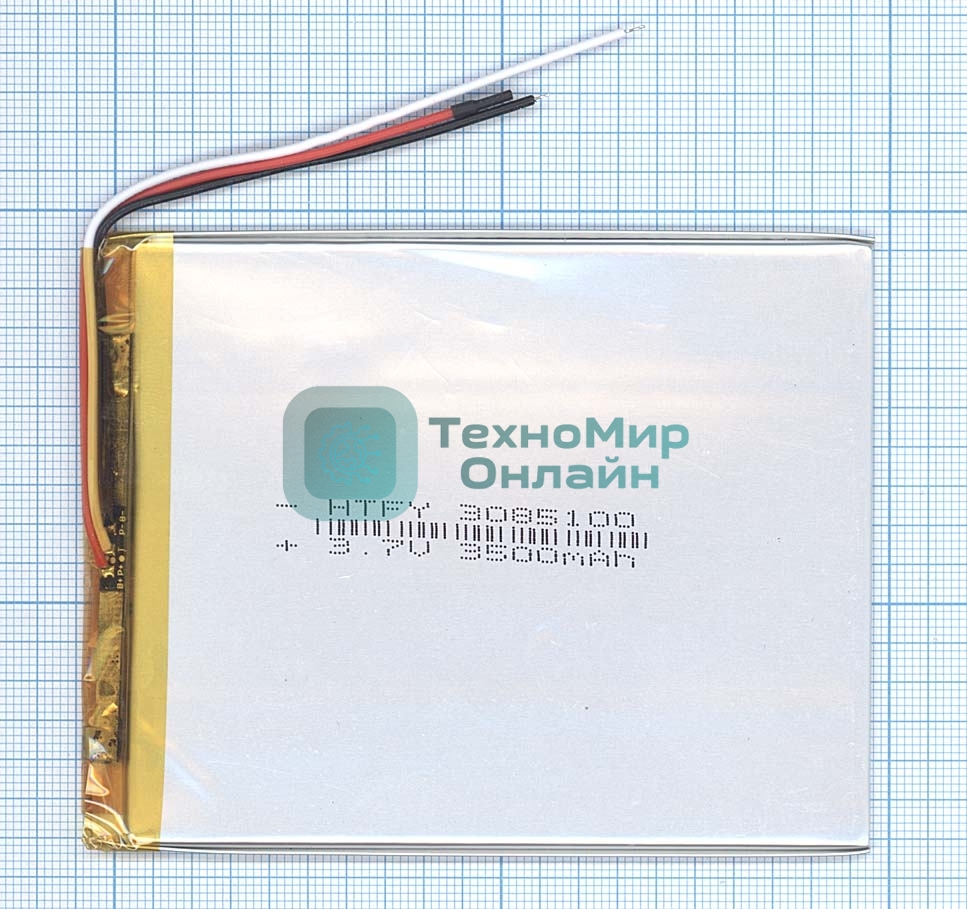 Аккумулятор Li-Pol (батарея) 3x85x100мм 3pin 3.7V/3500mAh