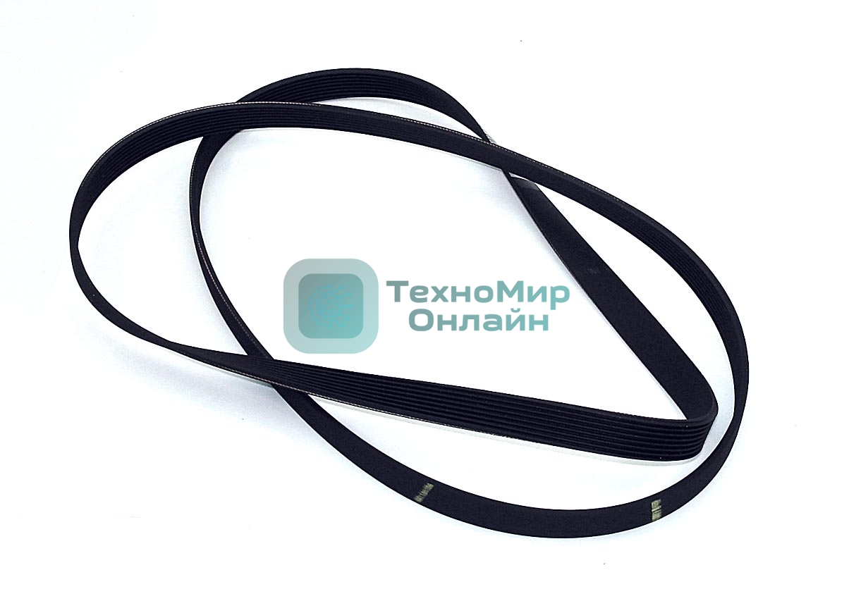 Ремень 1213 H8 для стиральной машины Indesit, Ariston, Stinol черный 1162мм