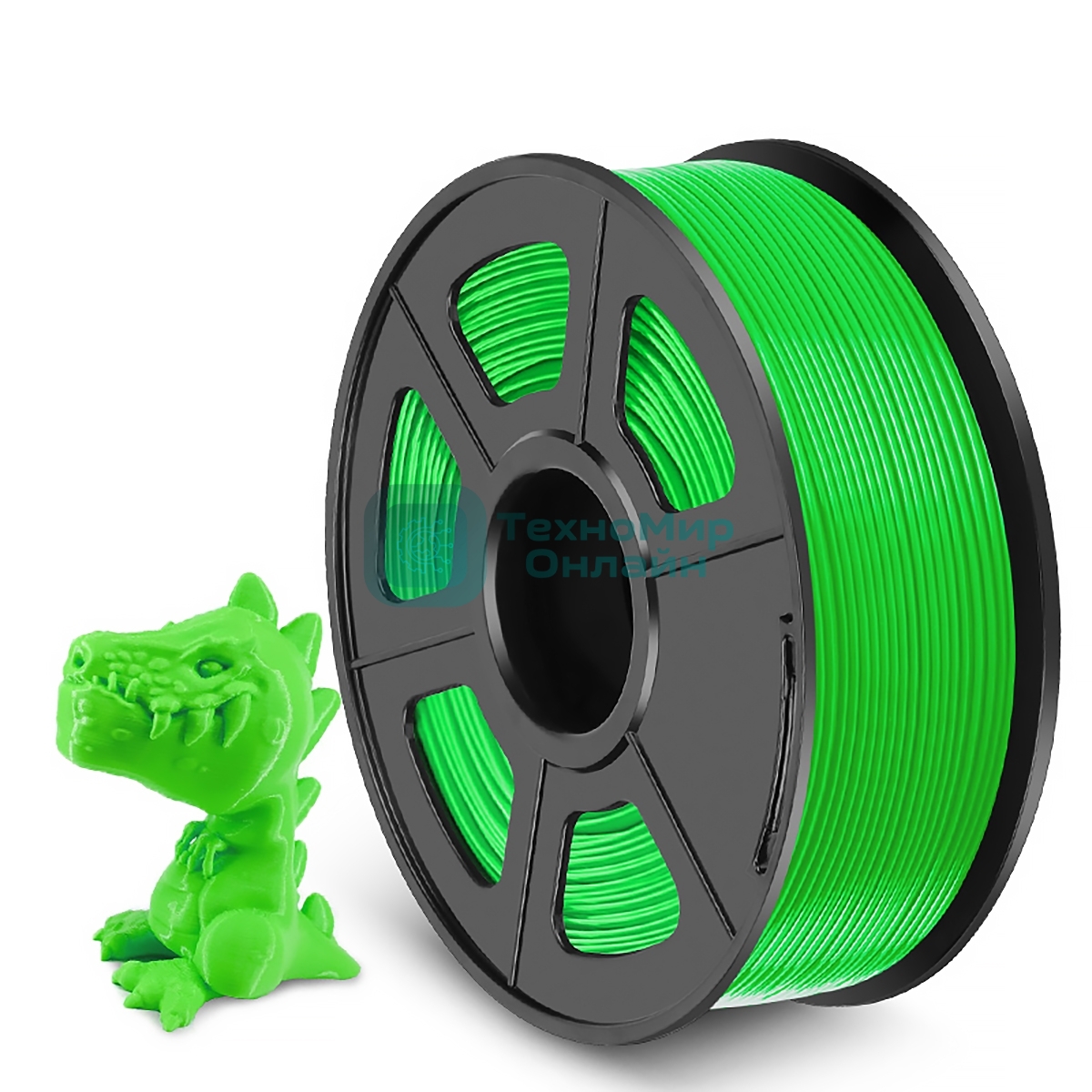 Филамент NVPrint PETG Green для 3D печати диаметр 1.75мм длина 330 метров масса 1 кг