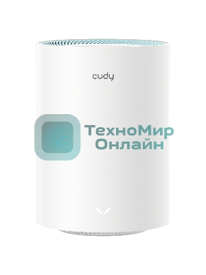 Бесшовный Mesh роутер Cudy M1300 (M1300 3-PACK) AC1200 10/100/1000BASE-TX/Wi-Fi белый (упак.:3шт)