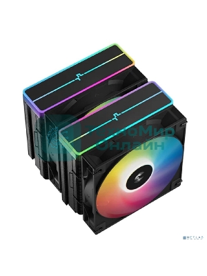 Кулер для процессора DEEPCOOL AG620 BK ARGB V2 черный 120мм алюминий+медь 1850rpm 29.4db 4-pin 260W 157мм