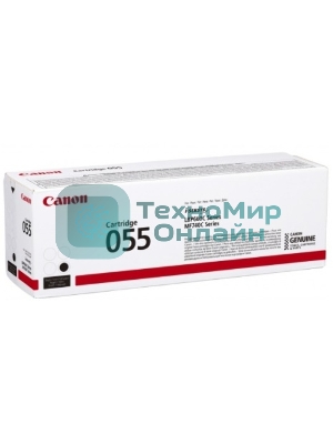 Картридж лазерный Canon 055 BK (3016C002) черный (2300 стр.) для Canon i-SENSYS серий MF740, LBP660