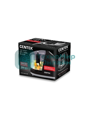 Измельчитель Centek CT-1390 черный (черн) 300Вт, стакан 350 мл, импульсный режим работы