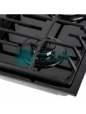 Газовая варочная панель Maunfeld EGHG.64.6CB/G, 4 конфорки, закаленное стекло, черный