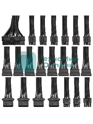 Блок питания ExeGate 1000PPH-OEM (EX292157RUS-OEM-S), 1000Вт, 80 PLUS Bronze, 120мм, черный