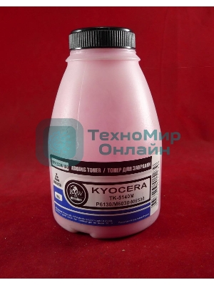 Тонер для Kyocera TK-5140M, P6130/M6030/M6530 Magenta (фл. 100г) 5K Black&White Premium