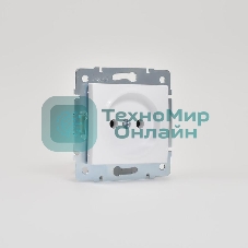 Механизм розетки 1-м СП Karina 16А IP20 без заземл. термопласт бел. LEZARD 707-0288-121B