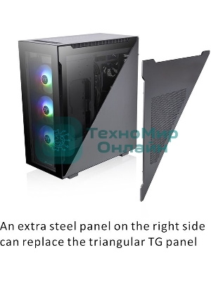 Компьютерный корпус Thermaltake Divider 500 TG ARGb CA-1T4-00M1WN-01 Black/Win/SPCC/Tempered Glass*4/120мм ARGb Fan*3/120мм Standard Fan*1 (527880)