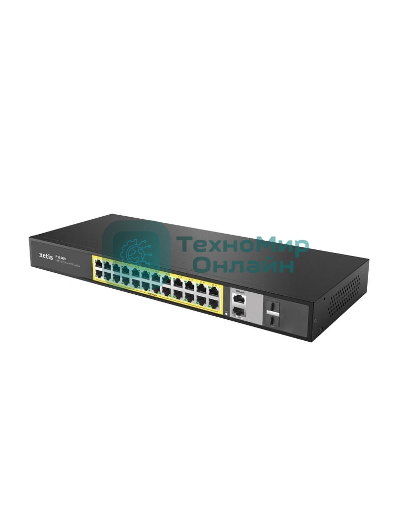 Коммутатор 24PORT 10/100M POE 4GE COMBO P124GH Netis