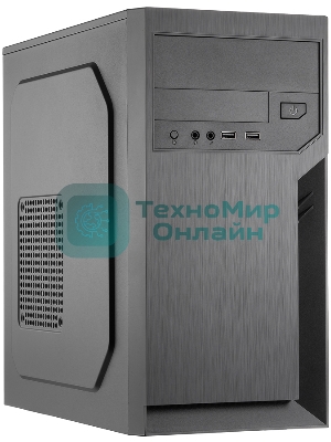 Компьютерный корпус с блоком питания 500Вт./Case Foxline FL-702, mATX, 1x5.25EXT, 1x3.5EXT, 2x3.5INT, 2xUSB 2.0, HDA, w/o FAN, w/500W ATX PSU, w/1.2m EU pwr cord