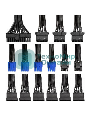 Блок питания ExeGate 750PPH-OEM (EX292343RUS-OEM), 750Вт, 80 PLUS Bronze, 120мм, черный