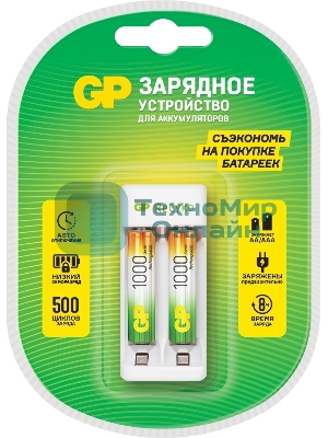 Зарядное устройство Е211 с 2 аккумуляторами ААА1000