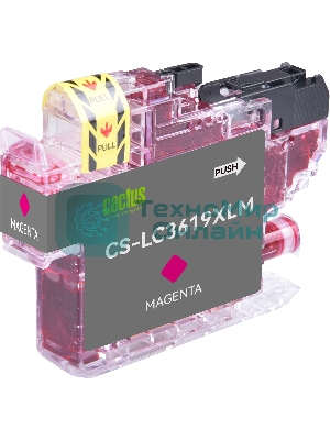 Картридж струйный Cactus CS-LC3619XLM пурпурный (18.4 мл) для Brother MFC-J2330DW/J2730DW/J3530DW/J3930DW