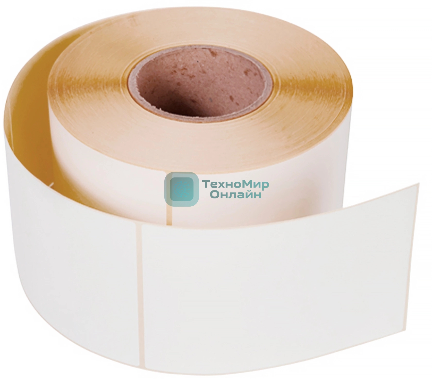 Термоэтикетки самоклеящаяся Cactus Eco CS-TE75120300 сегмент 75x120 мм, внешний диаметр рулона 90 мм, диаметр втулки 40 мм, 300 шт./рул, белый