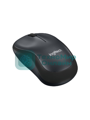 Мышь беспроводная Logitech M220 SILENT черный/серый, 1000 dpi, радиоканал, USB, кнопки - 3