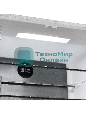 Холодильник Maunfeld MFF183NFWE белый трехкамерный инвертор 270/135л морозилка снизу, Total NoFrost, Side by Side