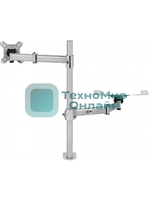 Кронштейн для монитора/ноутбука Cactus CS-VM-LH07-AL серебряный 13