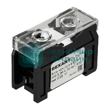 Блок зажимов клеммный Rexant БЗД 1-полюсный 25 мм2 90A на DIN-рейку