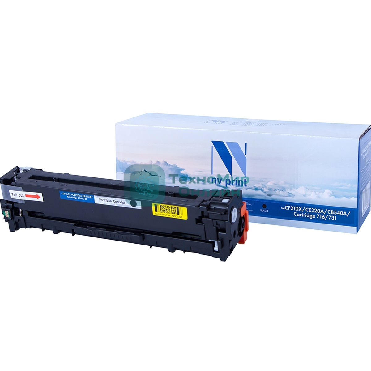 Картридж лазерный NVPrint совместимый HP CF210X/CE320A/CB540A/Canon 716/731 Black для LaserJet Color Pro M251n/M251nw/M276n/M276nw/CP1525n/CP1525nw/CM1415fn/CM1415fnw/CP1215/CM1312/CM1312nfi/CP1215/Canon i-SENSYS LBP5050/LBP5050n/MF8030Cn/MF8040Cn/MF8050Cn/MF8080Cw/LBP-7100Cn/7110Cw (2200k)