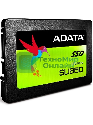 Накопитель SSD ADATA SU650, 512Gb, SATA III, 2.5