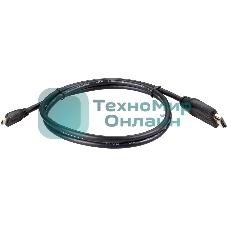 Кабель HDMI-19M --MicroHDMI-19M ver 2.0 1 м VCOM CG587-1M