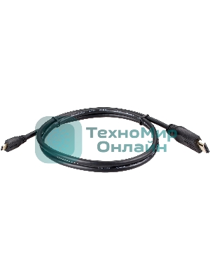 Кабель HDMI-19M --MicroHDMI-19M ver 2.0 1 м VCOM CG587-1M