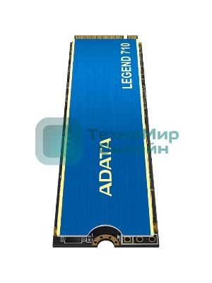 Накопитель SSD ADATA LEGEND 710, 2Tb, PCIe 3.0 x4, M.2 2280, NVMe, R/W 2400/1800, с радиатором