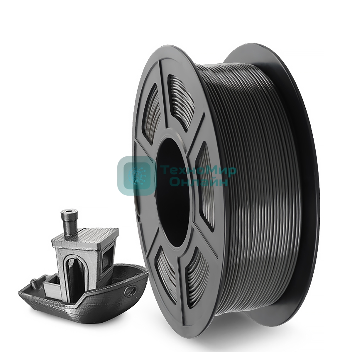 Филамент NVPrint PETG Grey для 3D печати диаметр 1.75мм длина 330 метров масса 1 кг