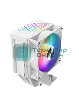 Кулер PCCooler R400 ARGb белый 92мм алюминий+медь 2200rpm 30db 4-pin 180W 133мм
