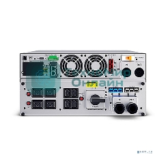 Источник бесперебойного питания UPS Сайбер Электро ЭКСПЕРТ-II-6000Р Онлайн, Стойка/Напольный 6000ВА/6000Вт. USB/RS-232/SNMP Slot/EPO/Relay/ByPass (4 IEC С13);(4) C19; Клеммная колодка (1) (12В/7А·ч. х 16) 4U