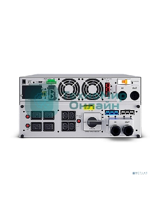 Источник бесперебойного питания UPS Сайбер Электро ЭКСПЕРТ-II-6000Р Онлайн, Стойка/Напольный 6000ВА/6000Вт. USB/RS-232/SNMP Slot/EPO/Relay/ByPass (4 IEC С13);(4) C19; Клеммная колодка (1) (12В/7А·ч. х 16) 4U